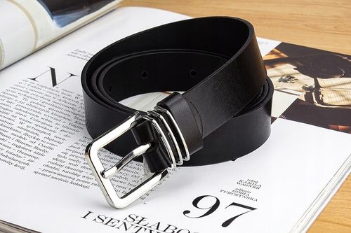 Pasek skórzany CZARNY DAMSKI SKÓRA NATURALNA 130CM GRACIO na Arena.pl