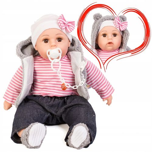 LALKA BOBAS MÓWI PL + smoczek butelki pampersy na Arena.pl