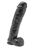 Dildo-Cock 11 Inch W/ Balls Black