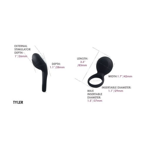 wibrujący pierścień Svakom Tyler Czarny na Arena.pl