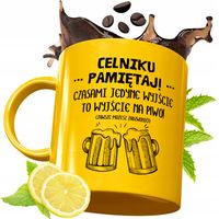 Złoty Kubek Premium Dla Celnika Prezent Z Nadrukiem Ze Zdjęciem