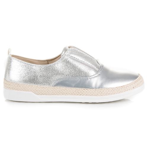 Srebrne Trampki Espadryle r.37 na Arena.pl