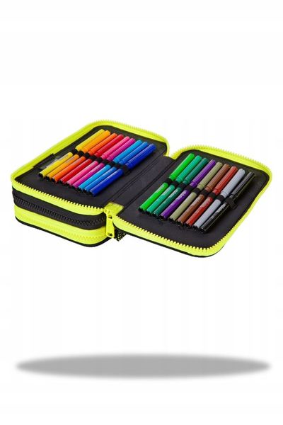 CoolPack Piórnik szkolny trzykomorowy z wyposażeniem Gradient Lemon zdjęcie 11