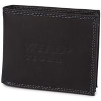 portfel męski mały wild tiger - czarny