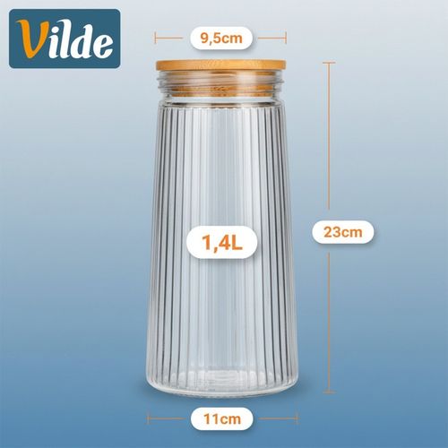 szklany pojemnik kuchenny na produkty sypkie 1,4l 229246 na Arena.pl