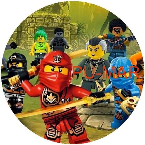 Opłatek na tort Lego Ninja Ninjago Klocki Tekst Gratis na Arena.pl