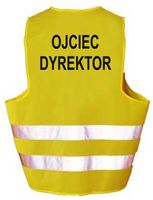 Kamizelka odblaskowa imprezowa OJCIEC DYREKTOR