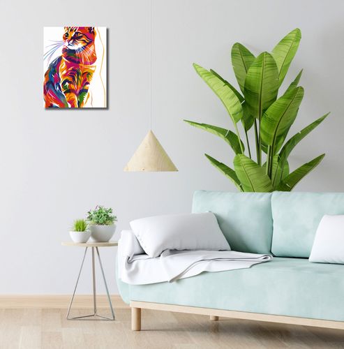 Obraz 30x40cm Nasycony Kot na Arena.pl