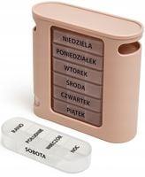 Pojemnik na leki kasetka pudełko na tabletki 7 dni 4 pory dnia
