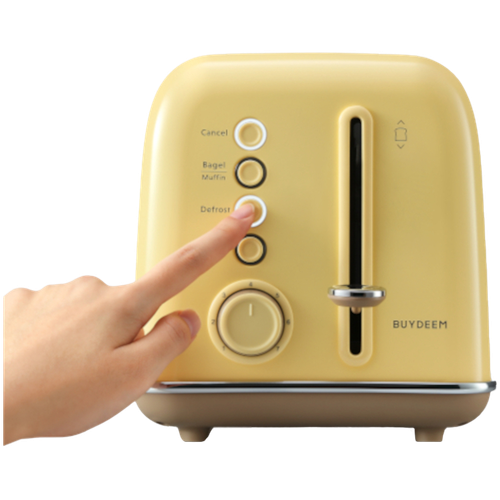 BUYDEEM Toster na 2 kromki, model DT620E, kolor Mellow Yellow, EU na Arena.pl