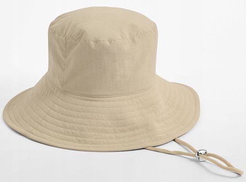 KAPELUSZ LETNI DAMSKI Z DUŻYM RONDEM PRZECIWSŁONECZNY FILTR UPV 50+ BEŻOWY na Arena.pl