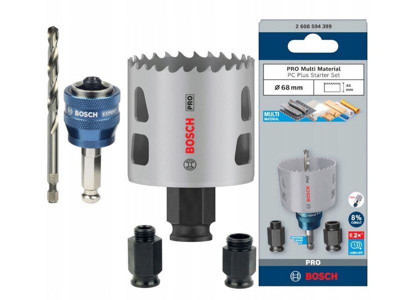 PIŁA OTWORNICA PRO MULTI MATERIAL PC PLUS 68 MM STARTER KIT - B 2608594399 zdjęcie 1