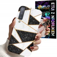 ETUI CASE DO SAMSUNG A7 2018 - MARMUREK GEOMETRIA WZORY DLA KOBIET