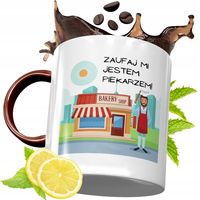 Kubek Bordowy Dla Piekarza Na Urodziny Prezent Z Nadrukiem Ze Zdjęciem