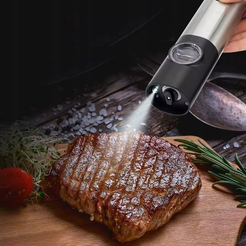 ELEKTRYCZNY MŁYNEK DO PIEPRZU SOLI PRZYPRAW AKUMULATOROWY ŁADOWANIE na Arena.pl