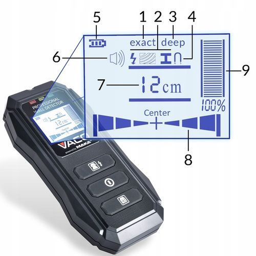 WYKRYWACZ PRZEWODÓW Detektor napięcia METALI Drewna PROFILI Rur KABLI na Arena.pl