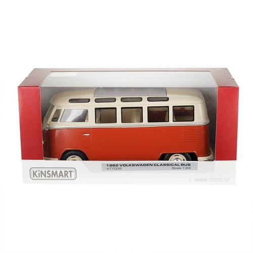 Model 1:24, 1962 VW Classical Bus, czerwono kremowy na Arena.pl