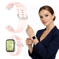 Pasek do Huawei Watch Fit 3 / 4 / 4 Pro opaska silikon bransoleta kremowy
