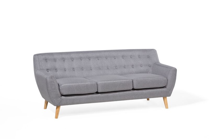 Sofa 3-osobowa jasnoszara MOTALA zdjęcie 3