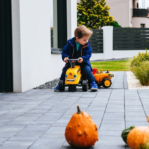 FALK Traktorek JCB Pomarańćzowy z Przyczepką od 1 roku na Arena.pl