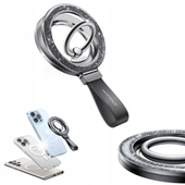 Uchwyt ring magnetyczny do telefonu - czarny