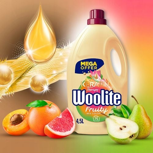 woolite fruity do kolorów z keratyną 4,5l/75 prań na Arena.pl