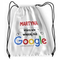 Plecak Dla Martyny Sportowy Szkolny Worek Torba Z Nadrukiem Ze Zdjęciem