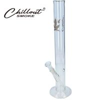 Bongo Szklane Chillout Smoke 46 cm Fajka Wodna Liść Marihuany 50 mm