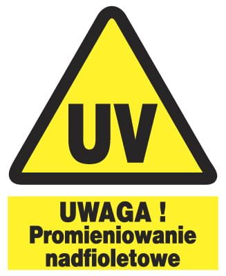ZOO-41 - UWAGA ! Promieniowanie nadfioletowe ZNAK na Arena.pl