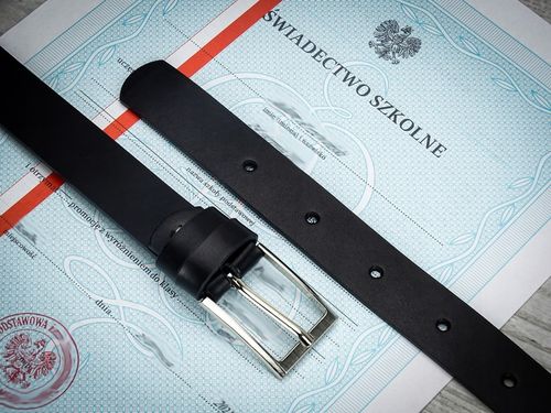 Pasek do spodni dla CHLOPCA komunijny skórzany na Arena.pl