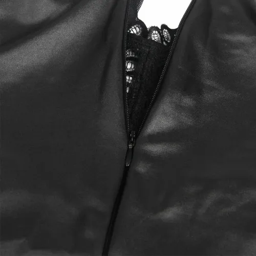 subblime sukienka skorzana z koronką l/xl czarna - elegancki model na Arena.pl