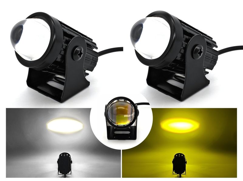 Lampy przednie Laser LED motocykl, skuter, quad, ATV 2 szt zdjęcie 2