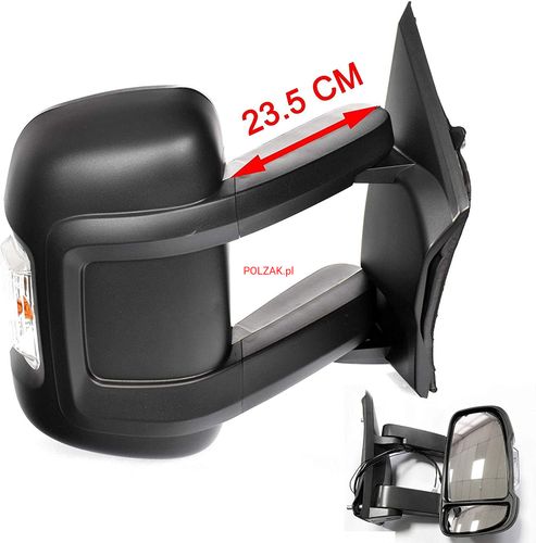 Lusterko PRAWE Długie 25cm Manualne 2pin Fiat Ducato Boxer Jumper 2006-2021 na Arena.pl
