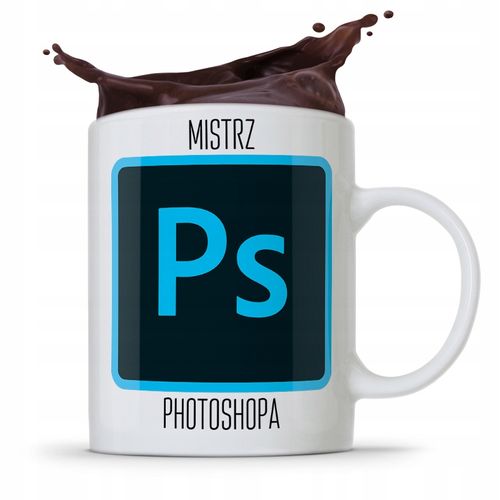 Kubek Prezent Dla Grafika Mistrz Photoshopa Z Nadrukiem Ze Zdjęciem na Arena.pl