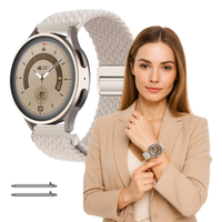 Pasek do Huawei Watch GT4 / GT5 / GT6 41mm opaska beżowy z teleskopami 18mm