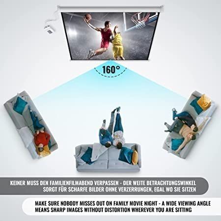 JAGO Ekran do projektora z pilotem, 152 x 152 cm na Arena.pl