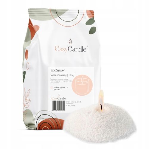 Wosk roślinny w proszku EcoSnow wosk sypany perłowy proszkowy do świec na Arena.pl