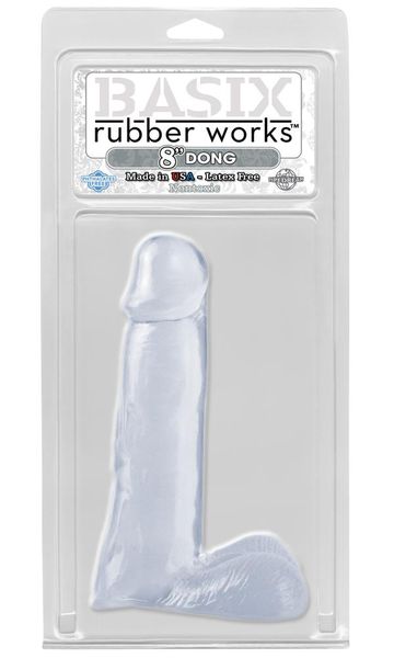 BASIX RUBBER WORKS Dildo z jądrami 20 cm zdjęcie 1