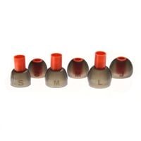 Gumki do JBL Tune 310C czarno-pomarańczowe