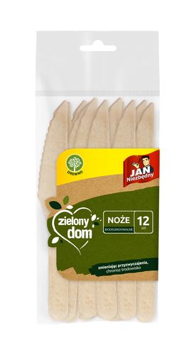 Sarantis Jan Niezbędny Zielony Dom Noże z drzewa brzozowego 1op.-12szt na Arena.pl