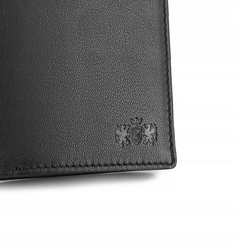 Zagatto Portfel Skórzany Naturalny Czarny ZG-N4-F2 Męski na Arena.pl