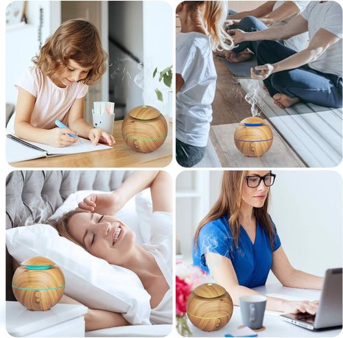 Nawilżacz Powietrza Dyfuzor 180 ml Światło LED na Arena.pl