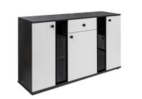 Komoda Salsa 140 lamele witryna pojemna