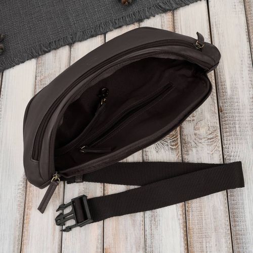 saszetka nerka damska wielofunkcyjna duża klasyczna brązowa na Arena.pl