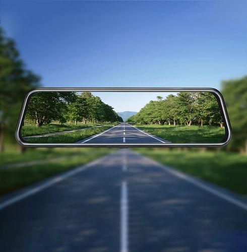 WIDEOREJESTRATOR SAMOCHODOWY LUSTERKO KAMERA COFANIA JAZDY PRZÓD TYŁ MenuPL na Arena.pl