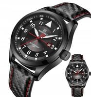 ZEGAREK MĘSKI NAVIFORCE PILOT ELEGANCKI SKÓRZANY PASEK DATOWNIK NEOBRITE