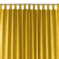 Zasłona MILANA szenilowa na szelkach 280x270 musztardowa  Homede