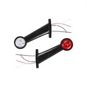 Lampa obrysowa LED 12-24V biała+czerwona 2szt