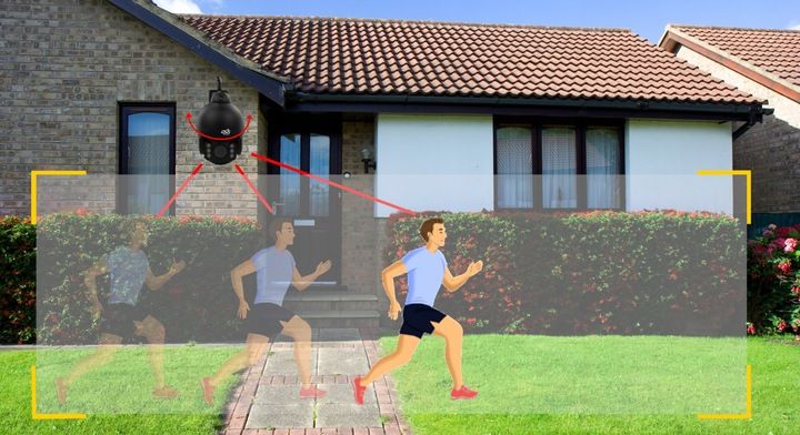 ZEWNĘTRZNA KAMERA OBROTOWA WIFI IP BEZPRZEWODOWA WIFI 8Mpx 4K ZOOM X8 DVS zdjęcie 2