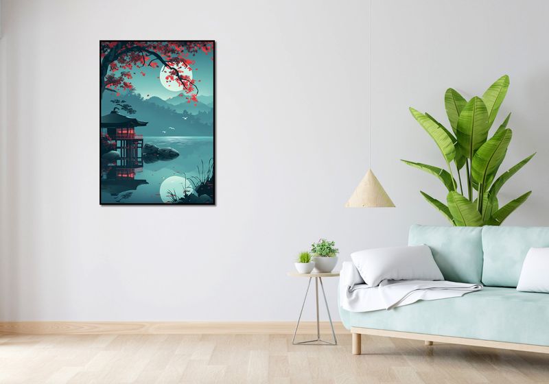 Plakat 70x100cm Japoński Pawilon zdjęcie 4